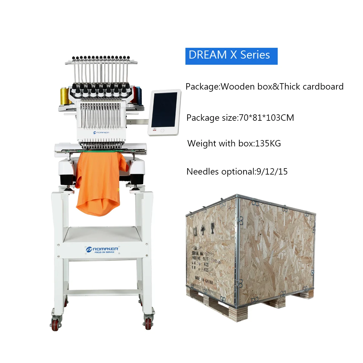 Personalized Embroidery  Barudan Embroidery Machine Single  Head