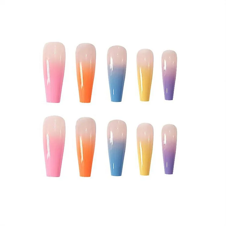 Wholesale various sizes and perfect length for colorful false nails fashion style