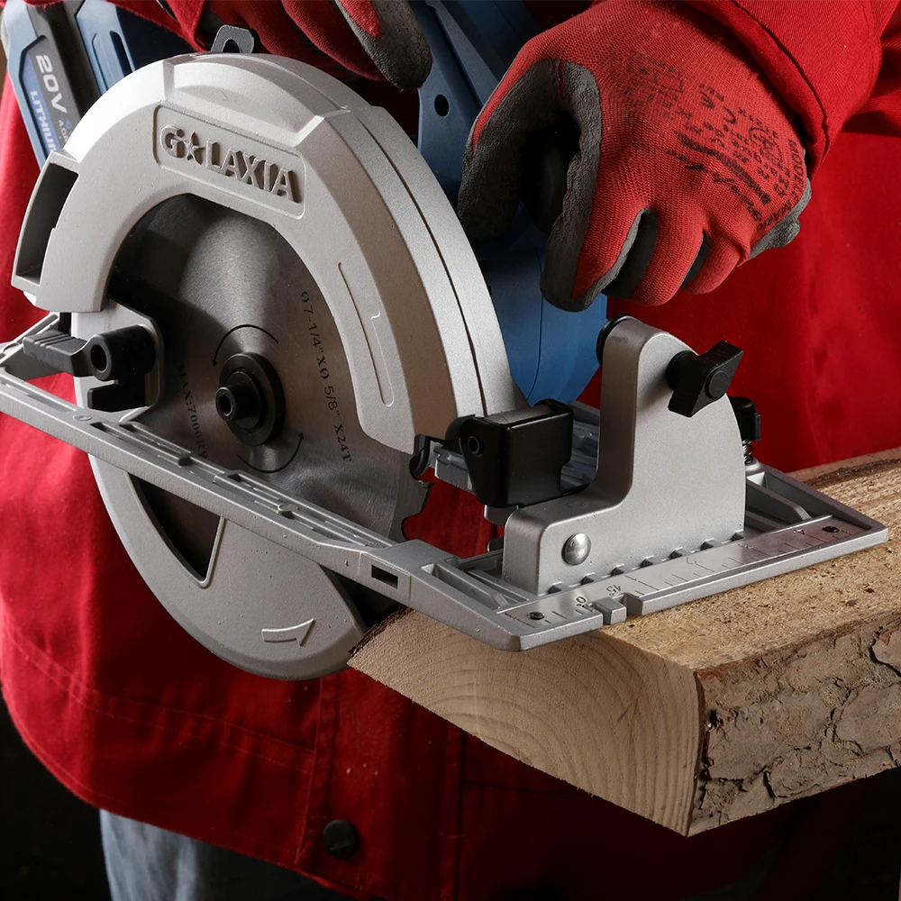 Galaxia Cordless Brushless 20V Circular Saw with Lithium Battery Wood Cutting Machine