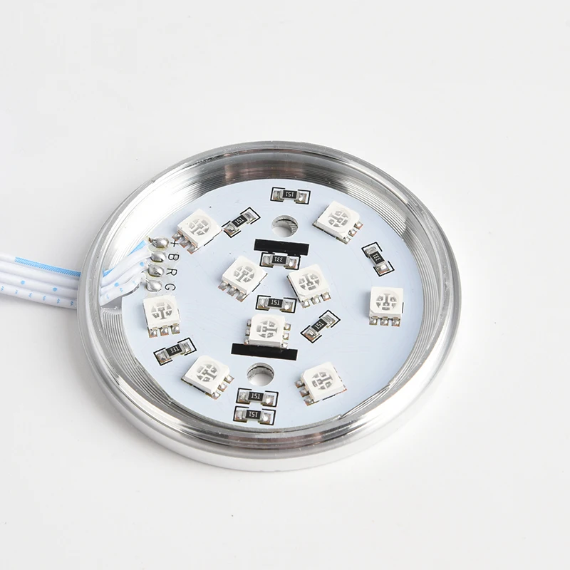 RGB color small round light, RV car color light set