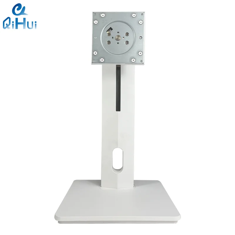 Qihui High Quality Single Monitor Ajustable Aio PC Monitor Stand Raoting Bracket with Tilt Vesa Mount 75*75/100*100mm