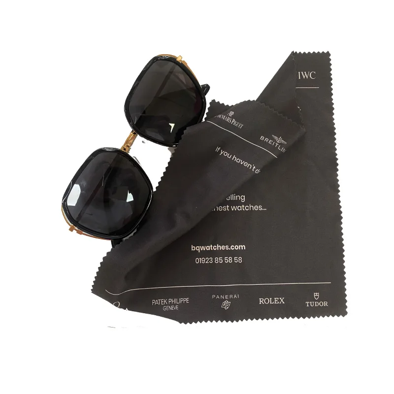Black Microfiber Cloth for Sunglasses Eyewear Cleaning Cloth Glasses Polish Cloths Goggles Cleaning Fabric