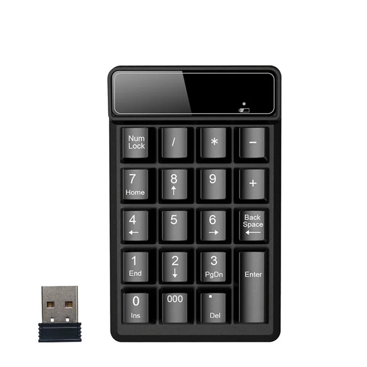 19 Keys 2.4GHz Mechanical  Numeric Keypad Keyboard Mini Number Keycaps Numpad Keyboard For Laptop Desktop Pc Computer Noteboo