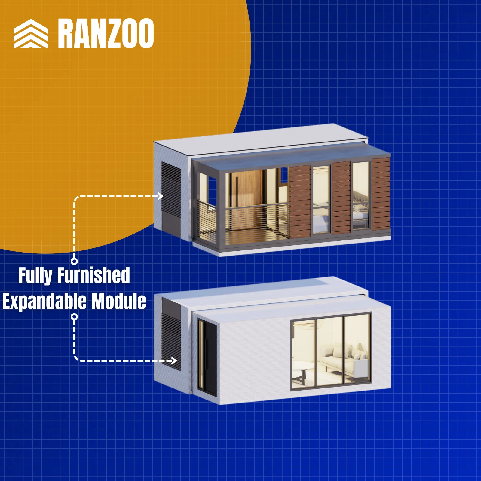 Modular Villa with Luxurious Interiors for Urban Living Tiny Houses Modular