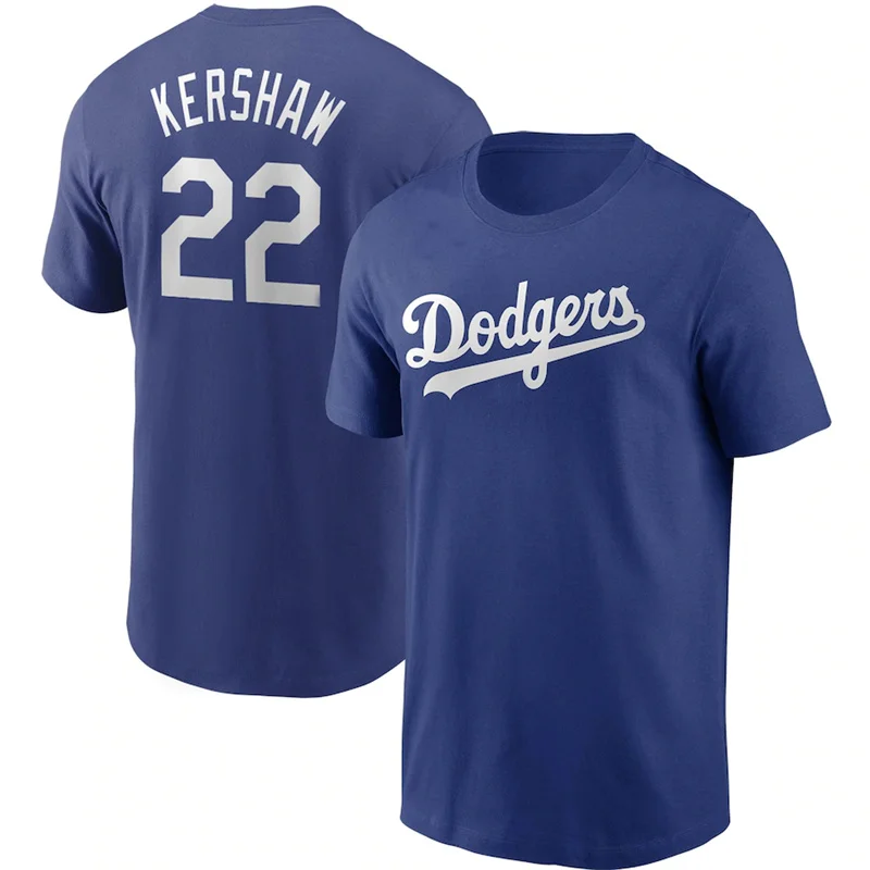 Бейсбольная Форма 22 # KERSHAW футболка на заказ Модная бейсбольная майка Мужская одежда Женская поддержка