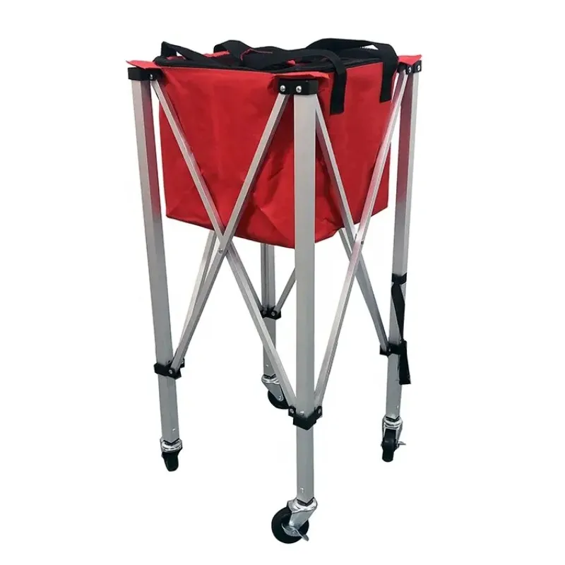 TY-1002D Tennis Baseball Softball Training Multi-Function Portable Folding Ball Basket And Cart