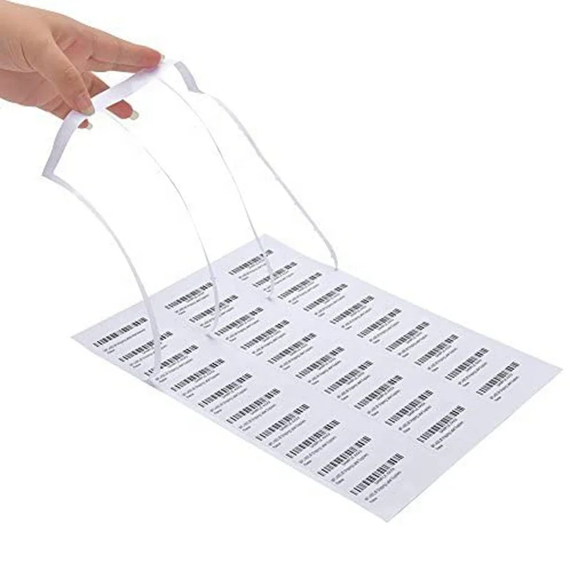 Waterproof Clear Multi Usage Customized Self Adhesive Thermal Coated Paper Label Product Printing