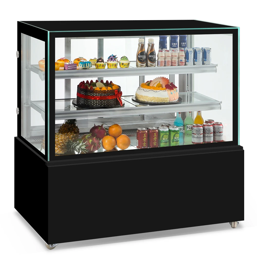 Three Layer Standing Bakery Display Cabinet Fridge Display Cooler Bakery Display Cake Showcase