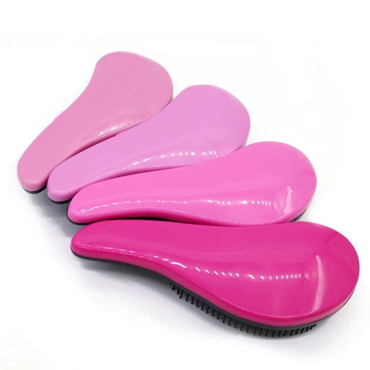 
Custom Logo Hot Sale Colorful Plastic Detangling Hair Massage Brush 