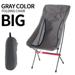 New Design Outdoor Portable High Quality Oxford Cloth Gray/black Folding Fishing Chair for Camping  Fishing Picnic