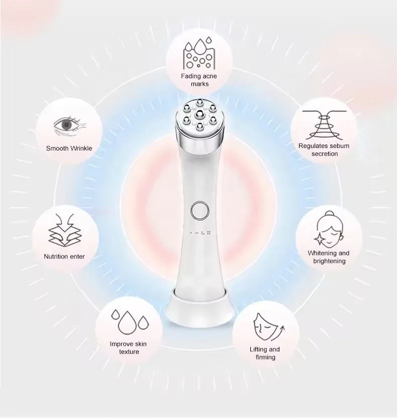 Best At-home Radio Frequency Anti Aging Machine Portable  Ems Led Face Lifting Beauty Device