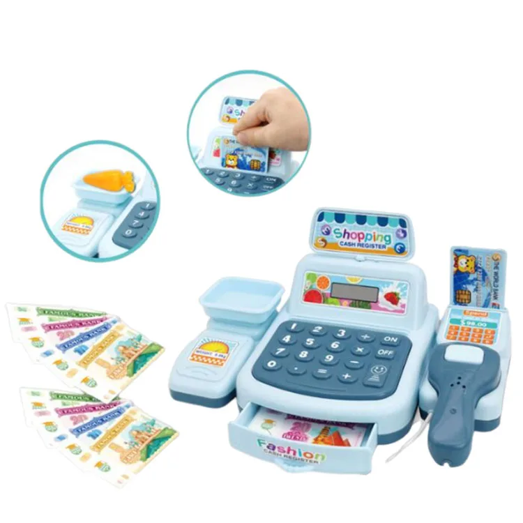 Samtoy Electronic Educational other Pretend Play Preschool Juguete Shopping Supermarket Toy Cash Register Toy for Kids