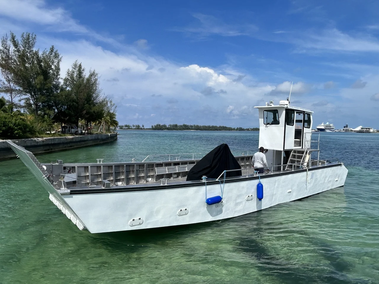 50ft  15m 50 Passengers  Aluminum 5083 Offshore Ferry Air Cabin Landing Craft Boat For Sale