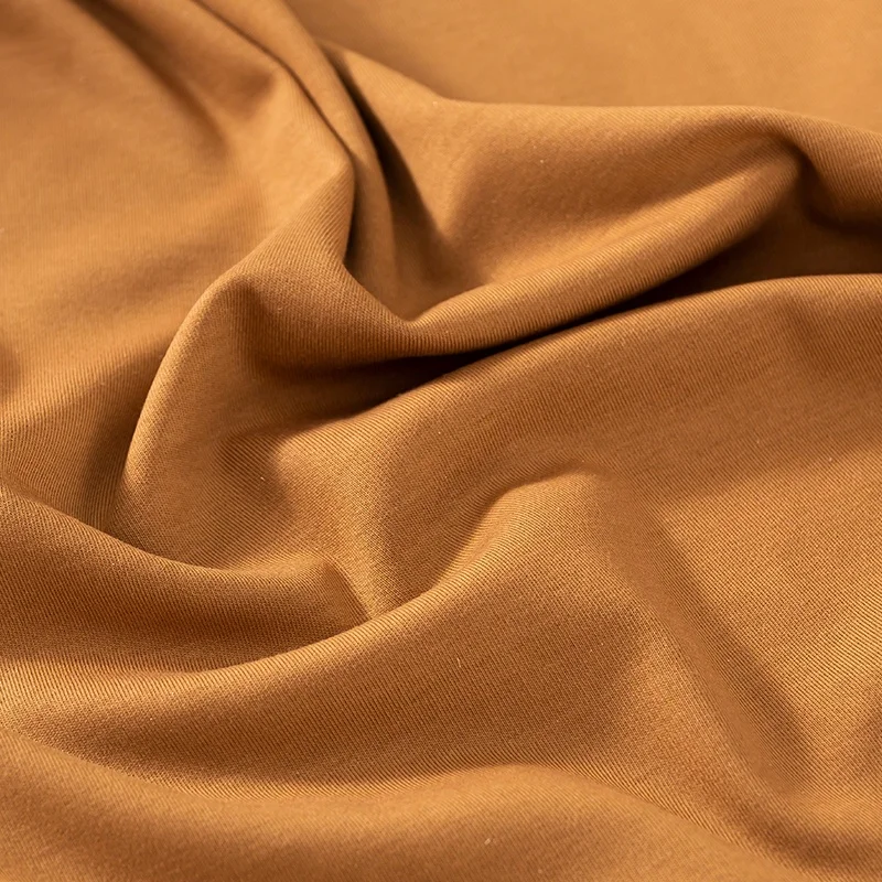 manufacturer wholesale 47.5%cotton 47.5%recycled cellulose fiber 5%spandex double sided knitted spandex rayon cotton fabric