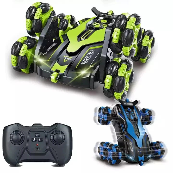 2.4G 6 Wheels All-round Function RC Stunt Car Climbing Drift Vehicle 360 Degrees Rotation Acrobatic Trucks Toys with Light