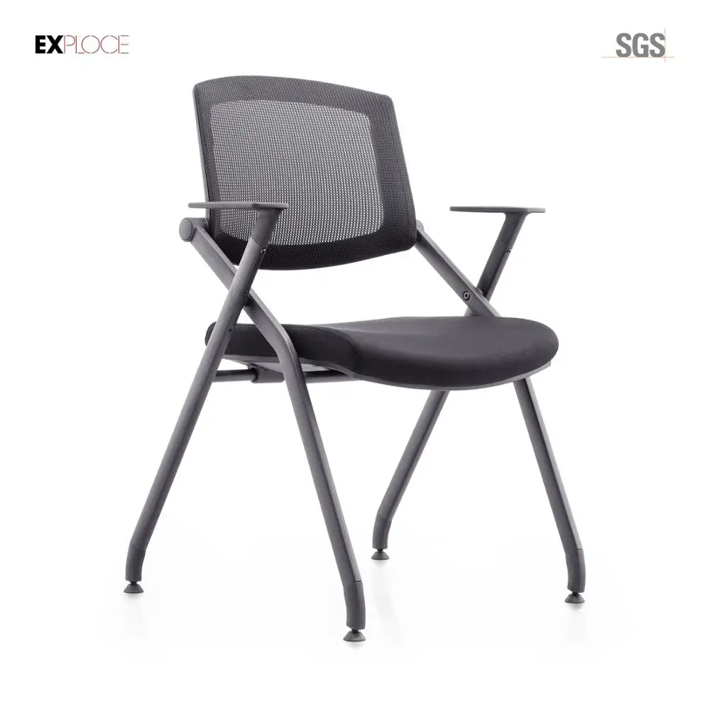 Good quality plastic office foldable mesh training chair for conference room