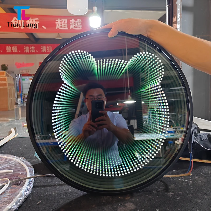 Oem Odm Factory Mirror 3d Led Abyss Mirror Neon Abyssal Magic Mirror High Quality Cheap Price