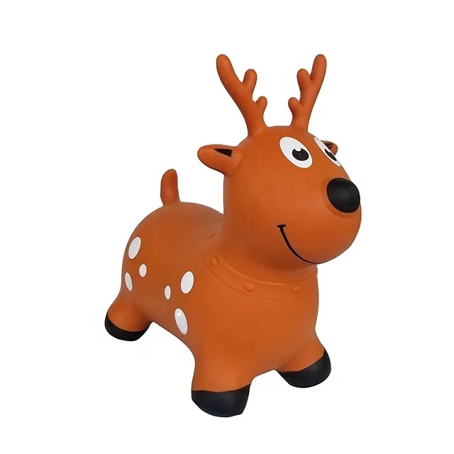 PVC inflatable jumping animal christmas deer toy for children