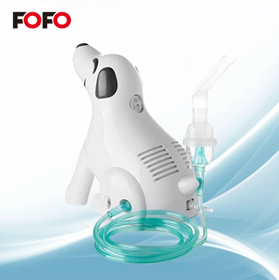 quality assurance medicine inhalator children Custom baby Liquid Kid Puppy Shape Cartoon Compressor Nebulizer for kids