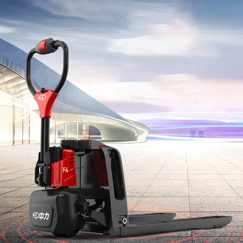 EP F4 Trucks Forklift Pallet Fork Lift 1.5 Ton 2 Ton mobile Lithium Electric mini semi automatic hydraulic Forklift jack