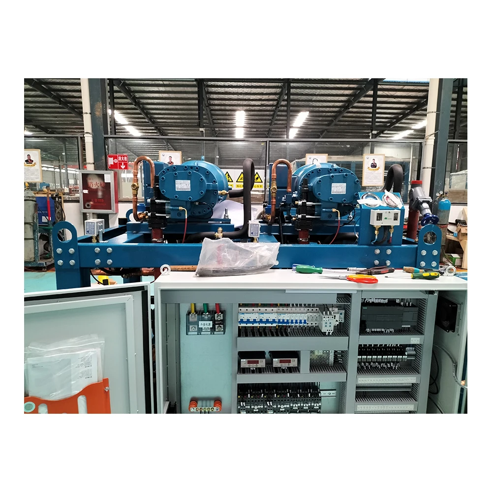 evaporator and condenser for refrigeration 8HP Screw Compressor Units Air Cooled Energy-Saving for Various Refrigerants