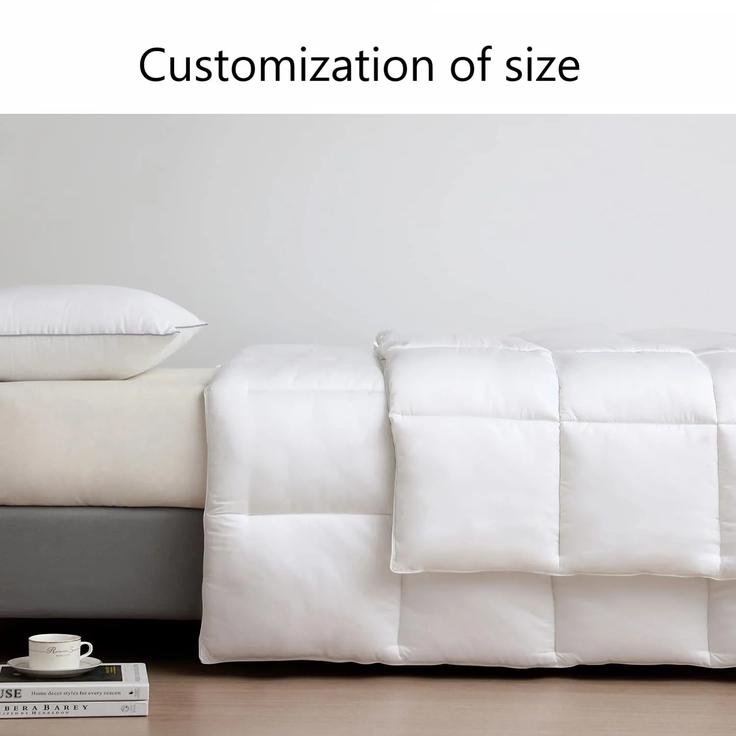 Пользовательские Летнее белое одеяло внутренний для квилтинга с Duvet вниз Альтернативная