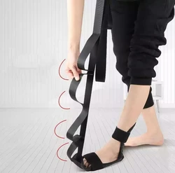 Yoga Flexibility Leg Stretch Foot Drop Splint Plantar Fasciitis Relief Calf Stretcher Elastic Bands