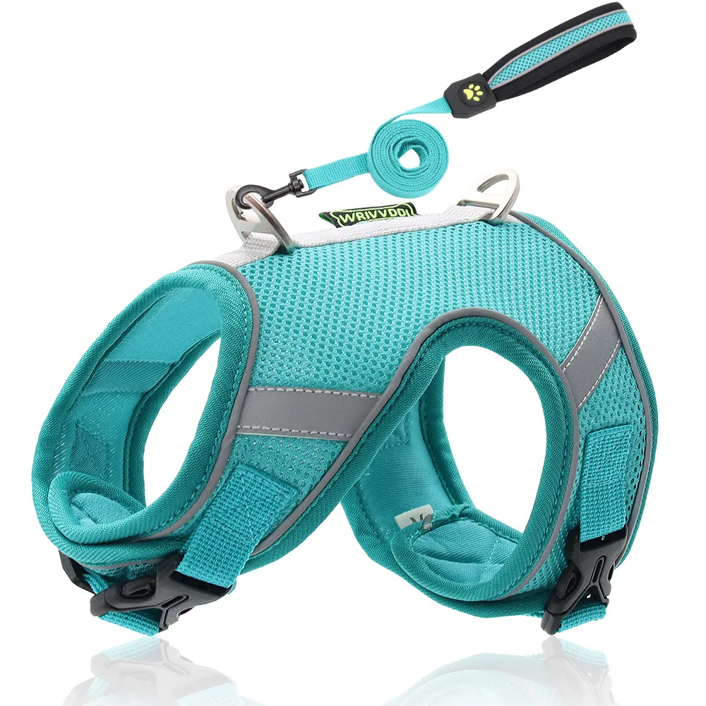 Professional design Solid pattern Polyester Dog Walking harness
