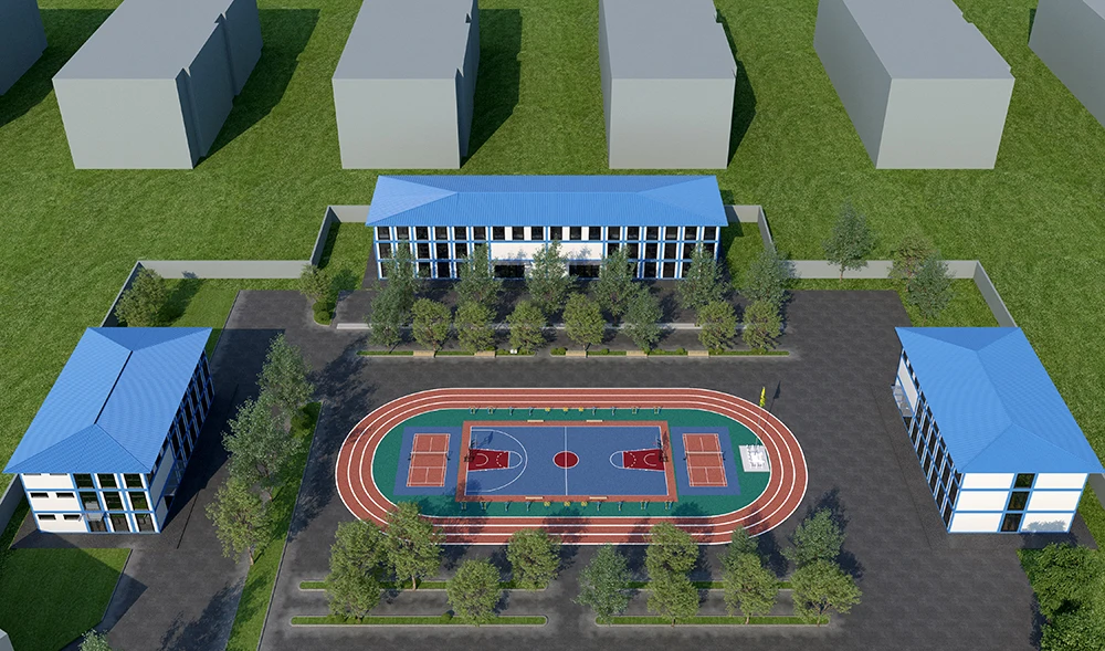 Modular Prefabricated School Building Temporary Classroom Container Houses for Educational Projects