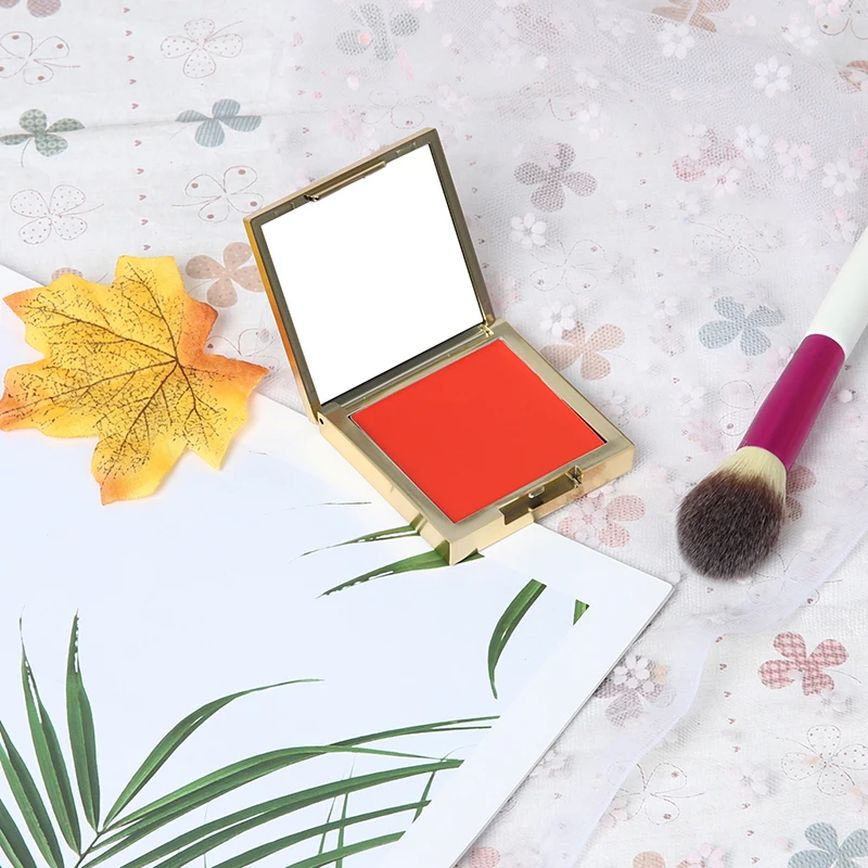 High Quality Makeup Blush Cream Private Label High Pigment Vegan Makeup Single Cream Blush Palette