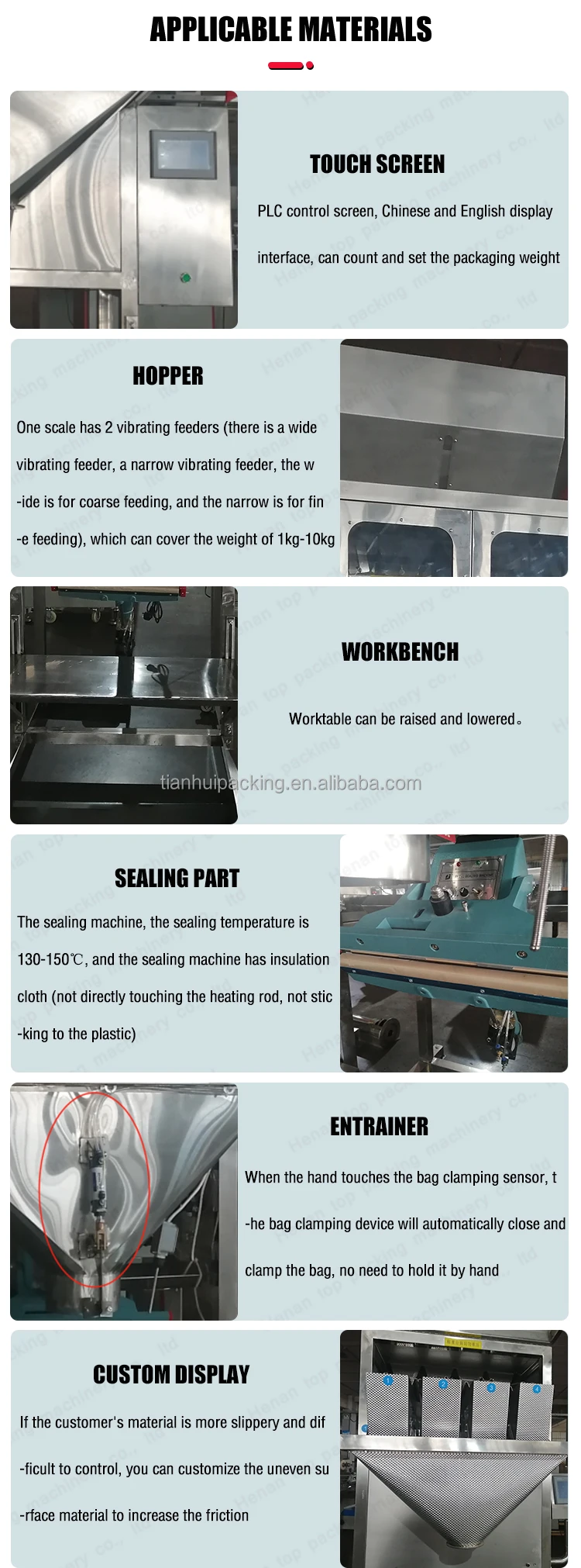 Vertical bucket garlic dumplings fish frozen food snack packing machine