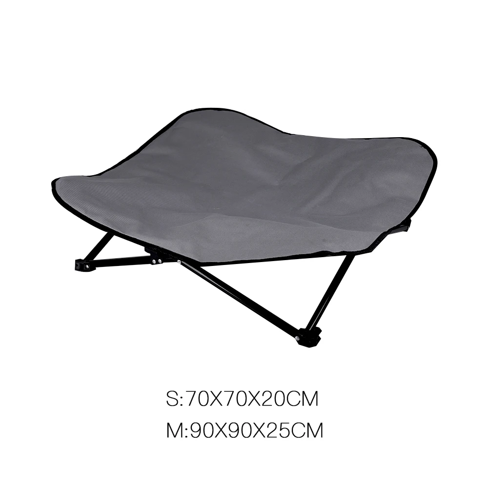 Foldable Outdoor Metal Pet Dog Elevated Bed Waterproof Outdoor Dog Bed
