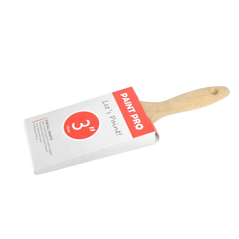 MSN 1313 OEM & ODM acceptable paint brushes bulk Dual Colored Soft Wooden Handle Wall wood graining tool paint brush
