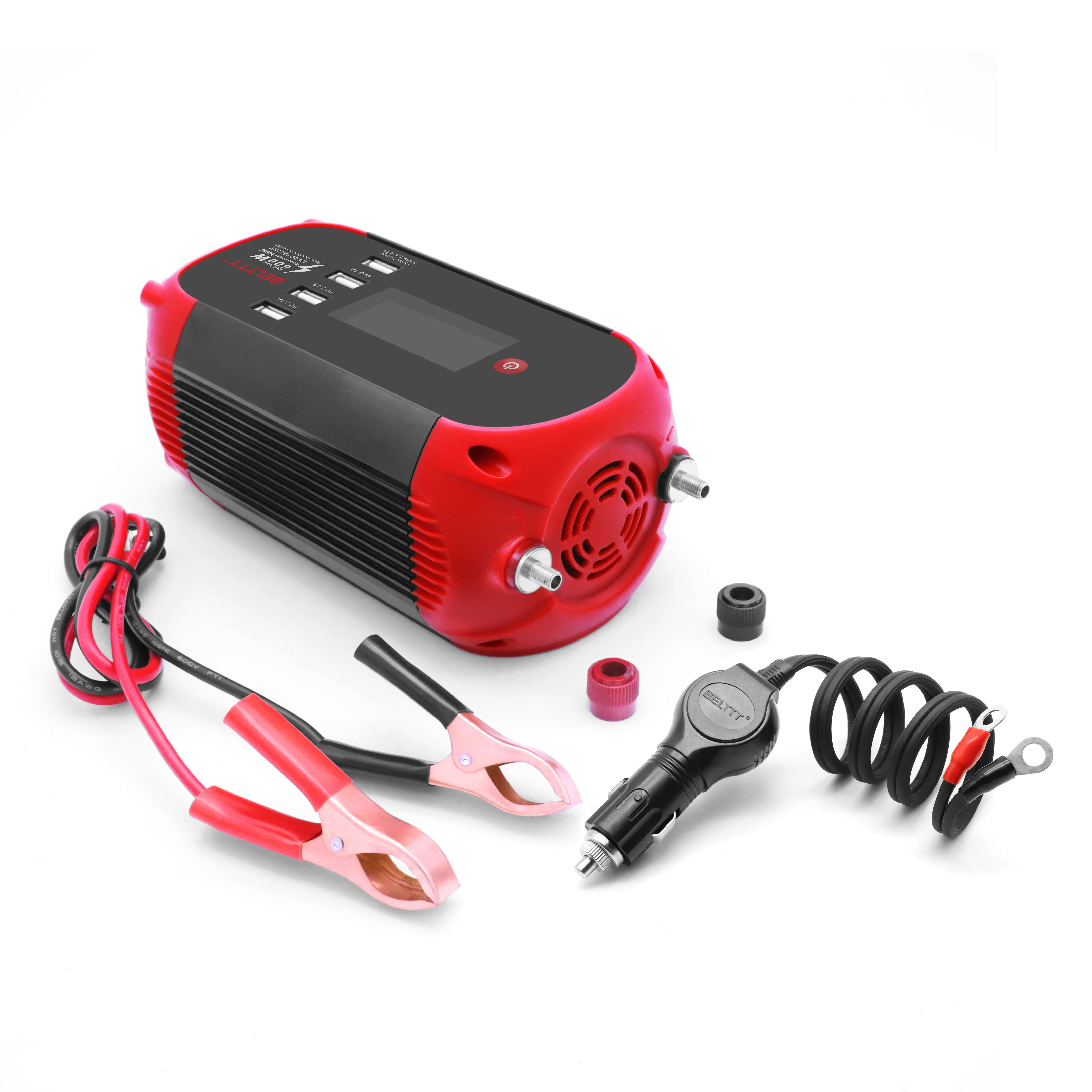
BELTTT continuous 300w 12v dc to 110v ac car 600w power inverter  (1600218597067)