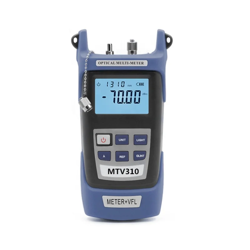 Portable Optical Fiber Power Meter FC/SC/ST Universal Interface Fiber Tester Built-in 1Mw Visual Fault Locator