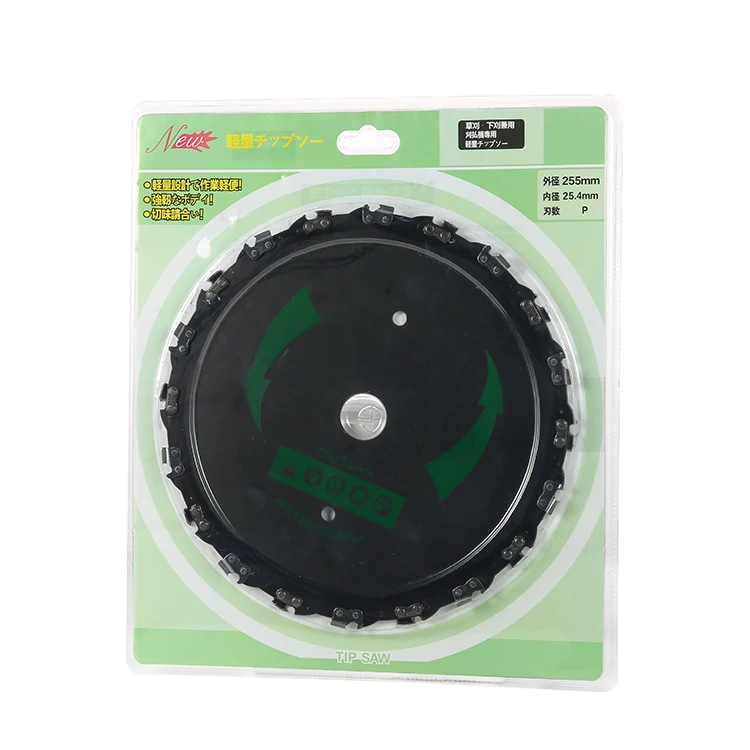 Eu Dropshipping 10 Inch Circular Saw Blades 65mn 25.4mm/1in Chain Trimmer Head For Brush Cutter