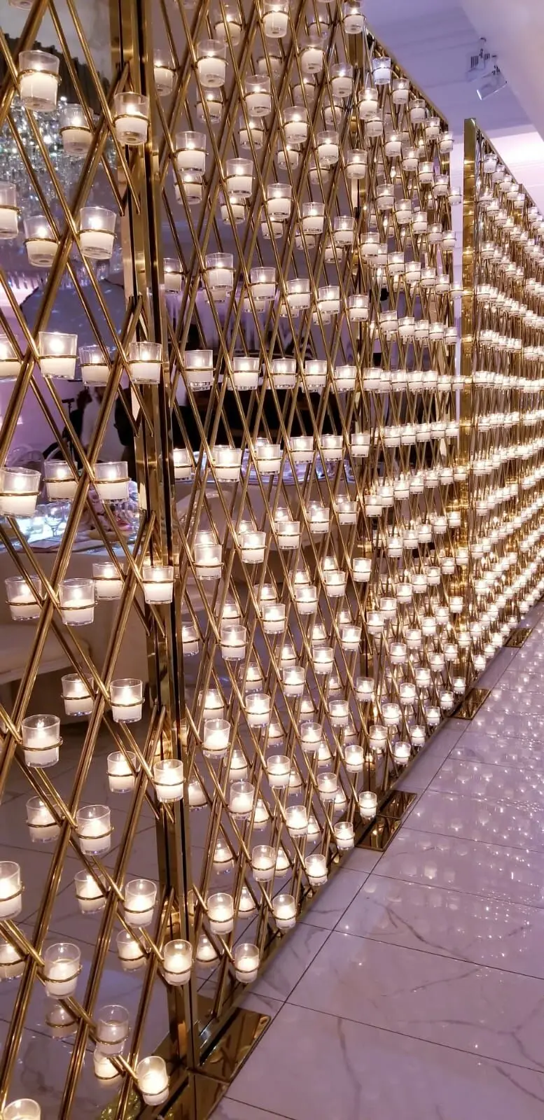 Gorgeous wedding stage decoration flower stand metal Table centerpiece