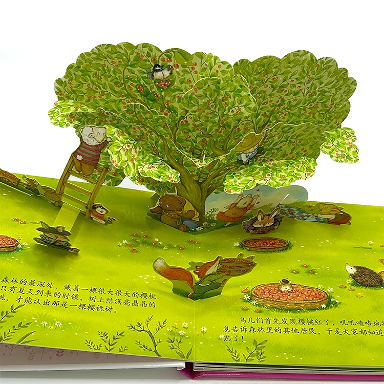 High quality customized pop up kids books card board books children books printing