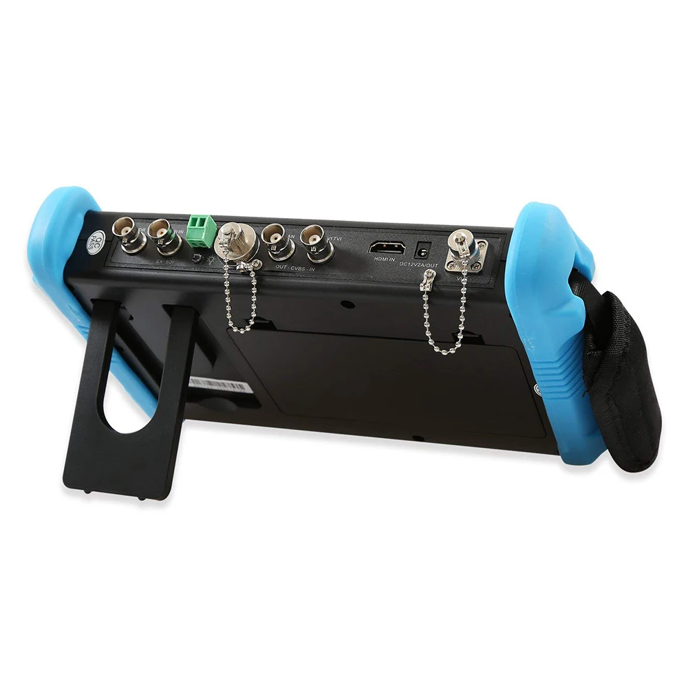 Тестер видеонаблюдения IPC, 7 дюймов, 4K, IP-камеры, мультиметр, оптический измеритель мощности, красный источник света