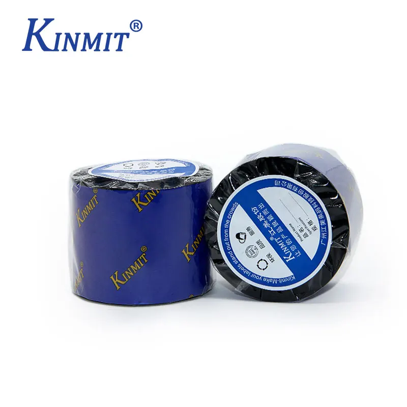 Оптовая продажа лента из вощеной смолы высокого качества 110x300 мм дешевая и совместимая со всеми лентами для принтеров этикеток