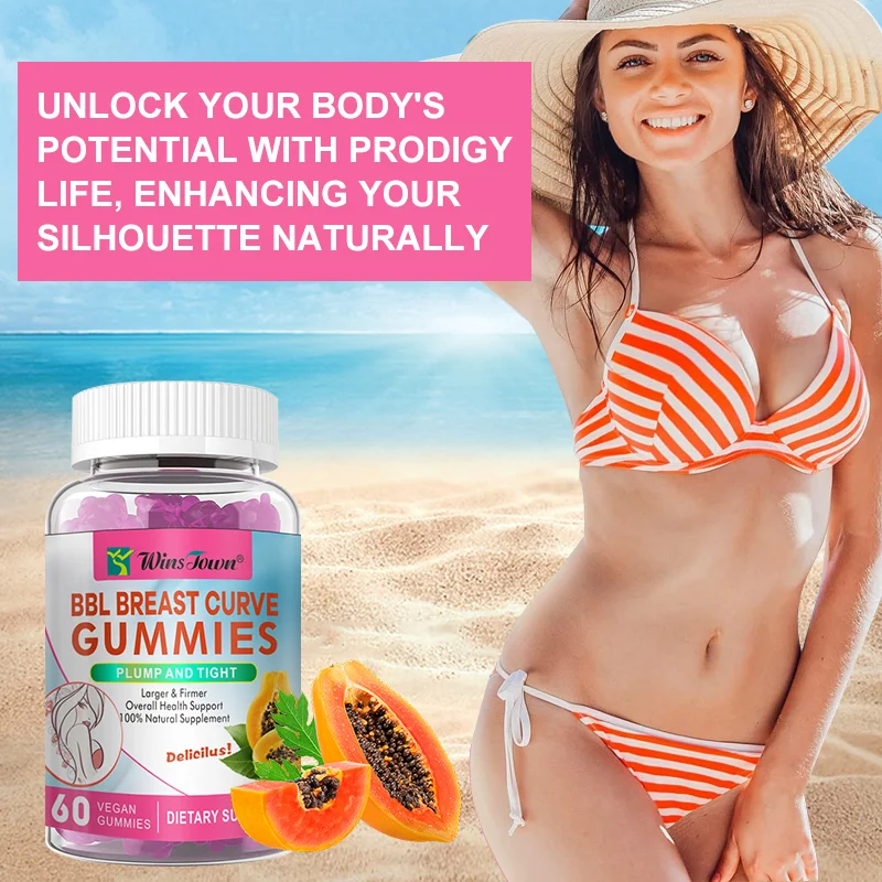 OEM частный лейбл hip грудки gummies увеличение gummy кривой подъема BBL