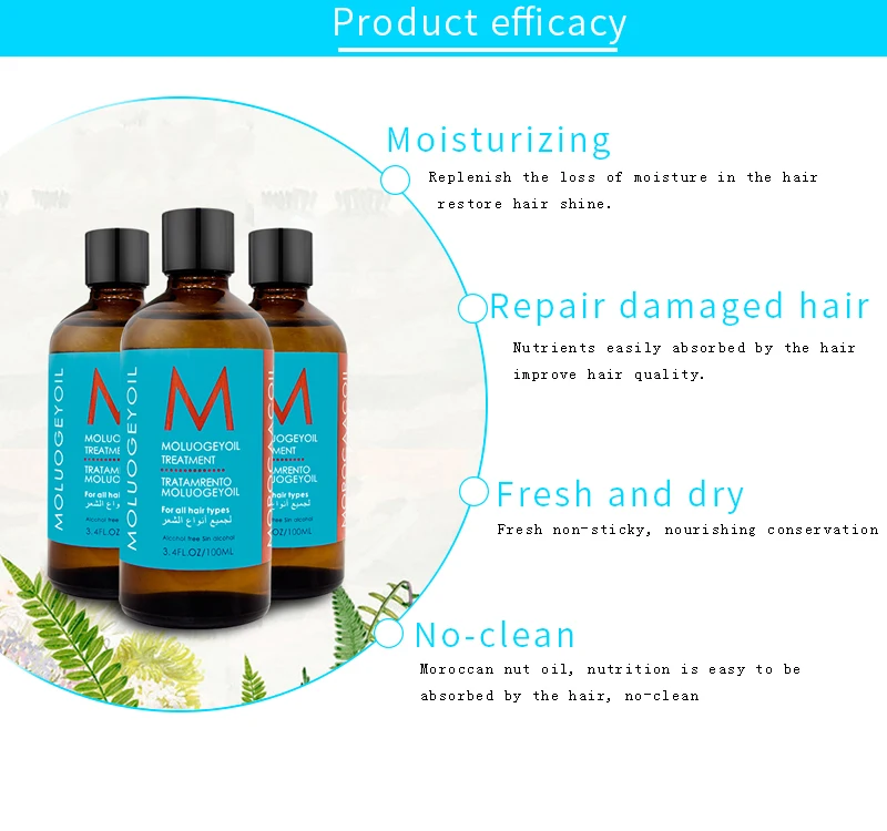 
New Innovative Private Label Argan Hair Oil To Hair Shine And Deep Moisture 