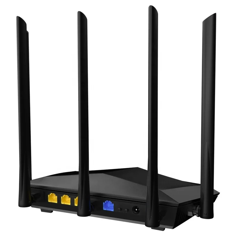 Tenda AC7 Dual Band 10/100 Мбит/с беспроводной Новый Wi-Fi маршрутизатор 2,4 ГГц/5 ГГц двухдиапазонный беспроводной маршрутизатор с 5 * 6dBi с высоким коэффициентом усиления антенны