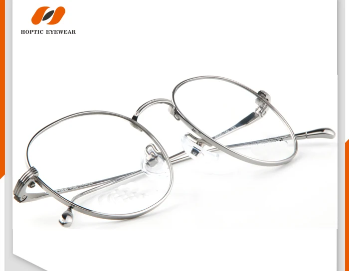 Classical stepper beta memory titanium frame glasses rimless titanic optical with high quality nickel freel IP plating