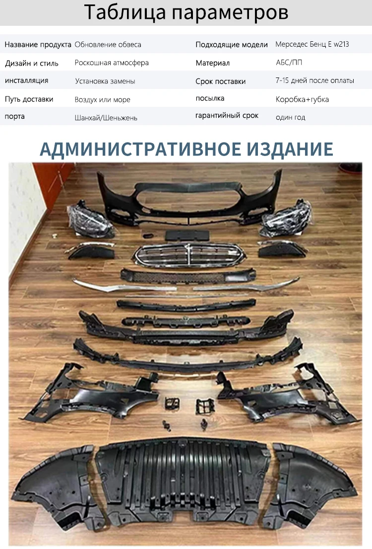 DJZG upgrade external kit style bodykit car bumper bodykit для Mercedes Benz S класса W221 upgrade до W222 S450 2008-2013 года