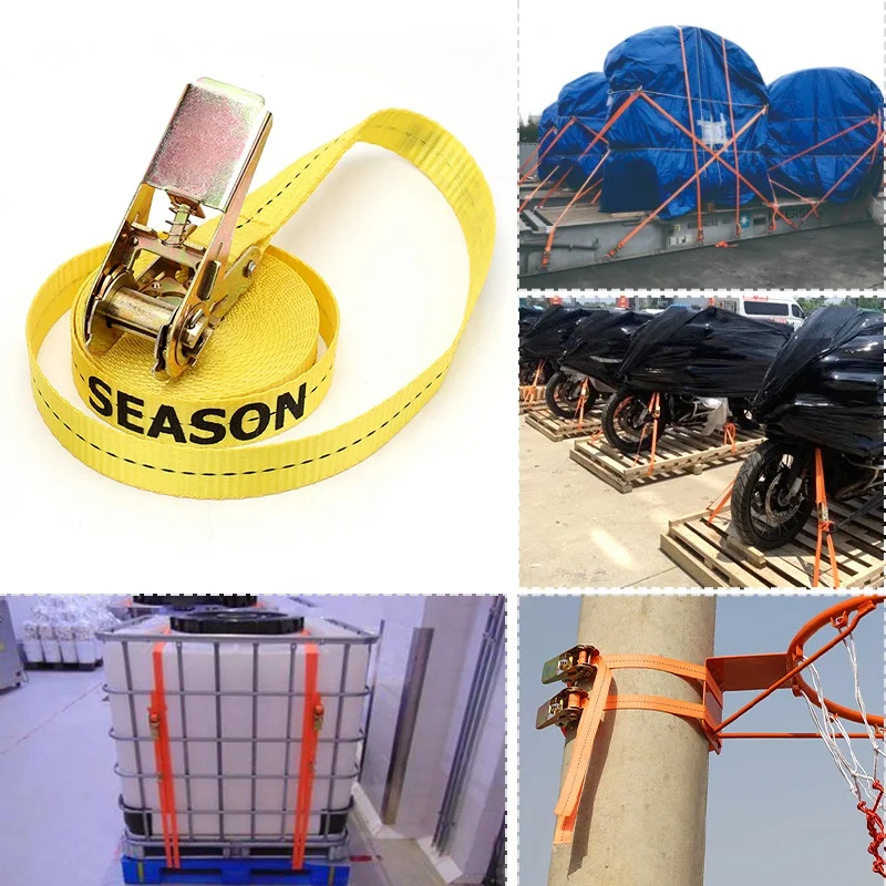 25mm 38mm 50mm rachet tie down for cargo lashing belt endless straps and with hook