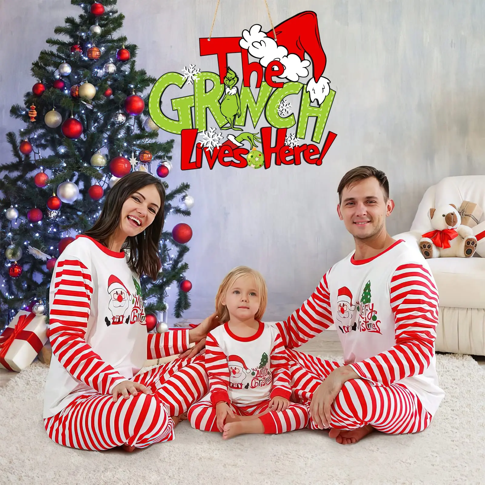 Christmas Wooden Door Hanging Sign Decor For Holiday Xmas Door Wall Tree Farmhouse Decorations Indoor Outdoor