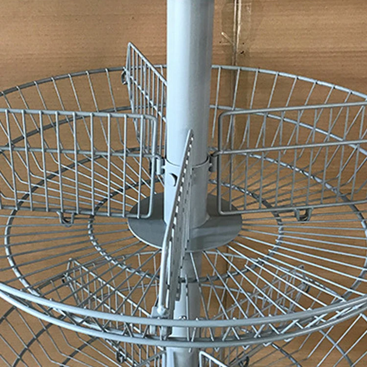 Wholesale Supply Customized 4th floor light duty round mesh basket Supermarket Display