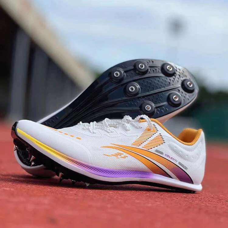 Volandy 911 Black sole Lightning Sneakers Thick sole Sprint Track and Field Sneakers Long Jump Competition