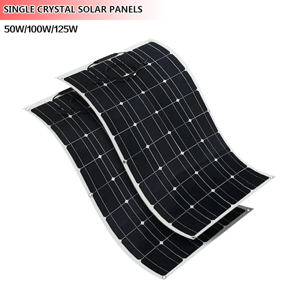 50W 100W 125W Film Cigs Flexible Rollable 300 Watt 200 Watt Amorphous Silicon Thin Film 80w Cigs Solar Panel